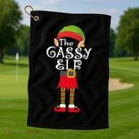 The Gassy Elf Golf Towel thumb 1
