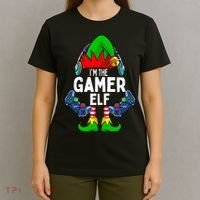 The Gamer ELF Matching Family Christmas Holiday Xmas T-Shirt thumb 4