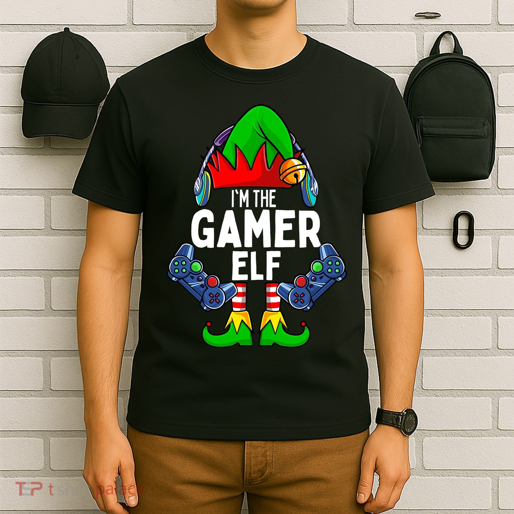 The Gamer ELF Matching Family Christmas Holiday Xmas T-Shirt