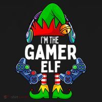 The Gamer ELF Matching Family Christmas Holiday Xmas T-Shirt thumb 7