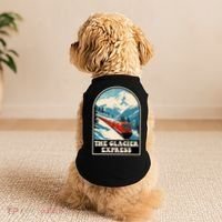 The Glacier Express Switzerland Swiss Train Mountains Winter Doggie Tank thumb 2
