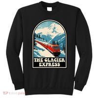 The Glacier Express Switzerland Swiss Train Mountains Winter Sweatshirt thumb 0