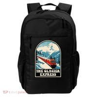 The Glacier Express Switzerland Swiss Train Mountains Winter Backpack thumb 0