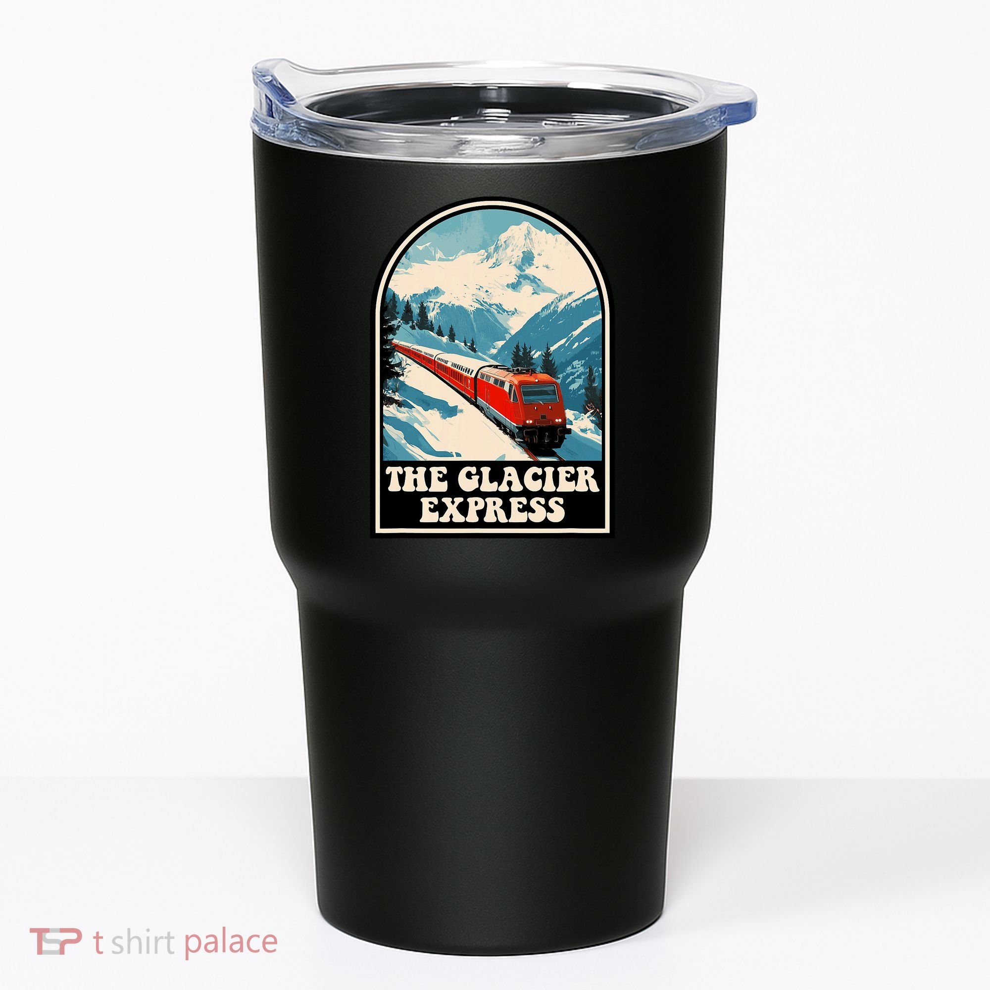 The Glacier Express Switzerland Swiss Train Mountains Winter Tumbler