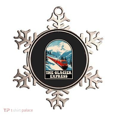 The Glacier Express Switzerland Swiss Train Mountains Winter Ornament