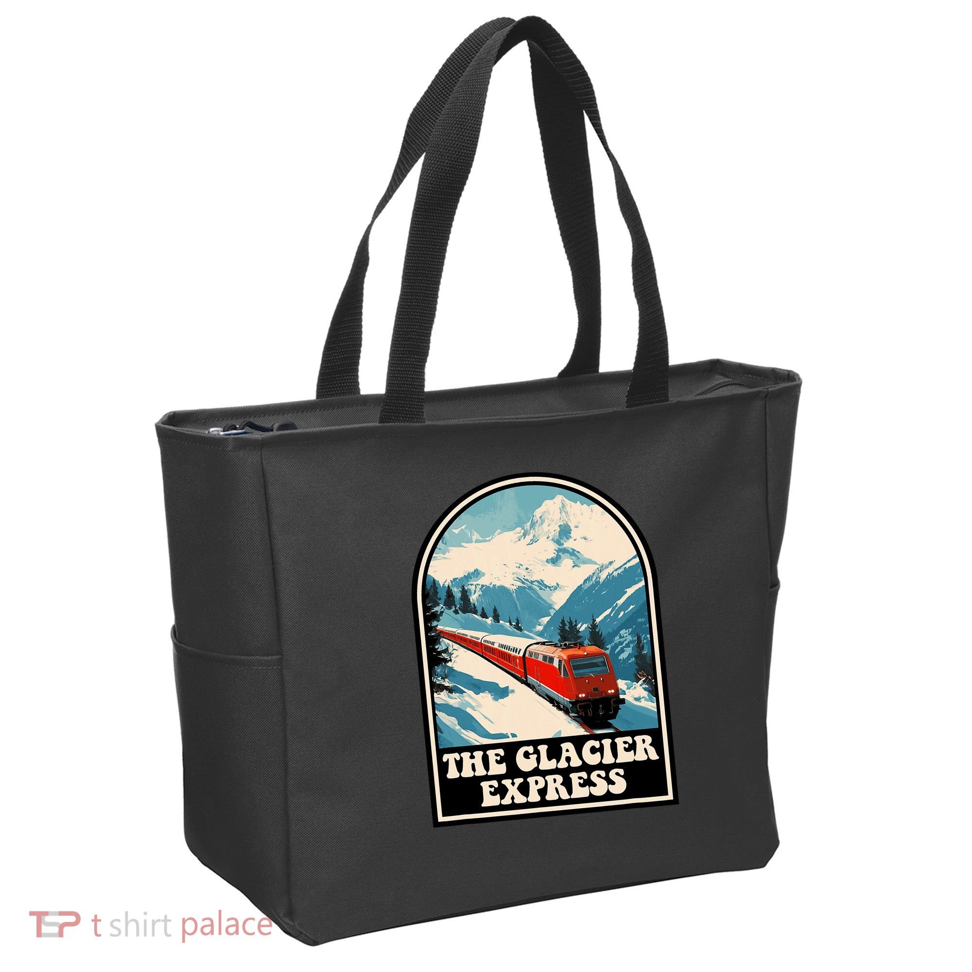 The Glacier Express Switzerland Swiss Train Mountains Winter Tote Bag