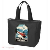 The Glacier Express Switzerland Swiss Train Mountains Winter Tote Bag thumb 3