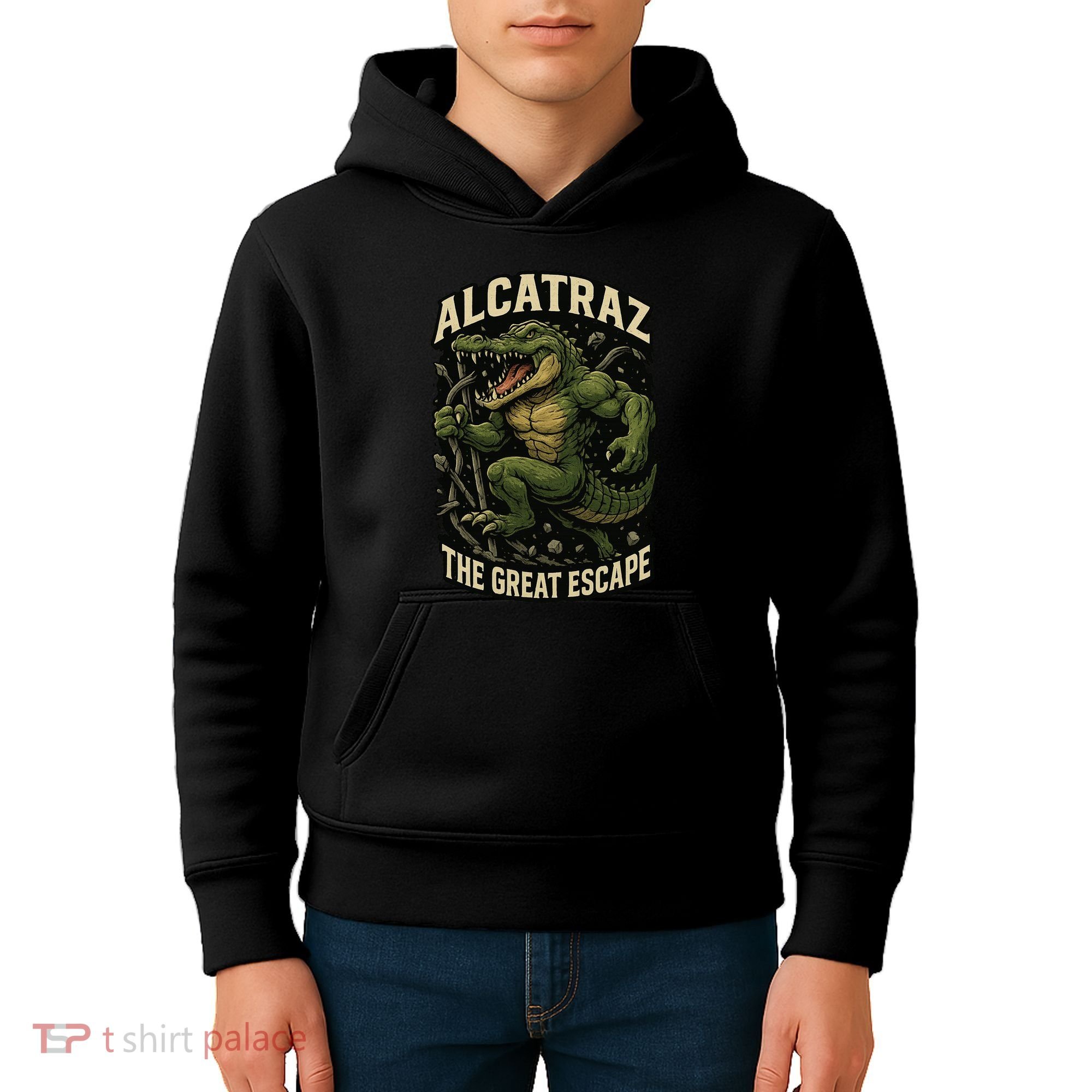 The Great Escape Alligator Alcatraz Kids Hoodie