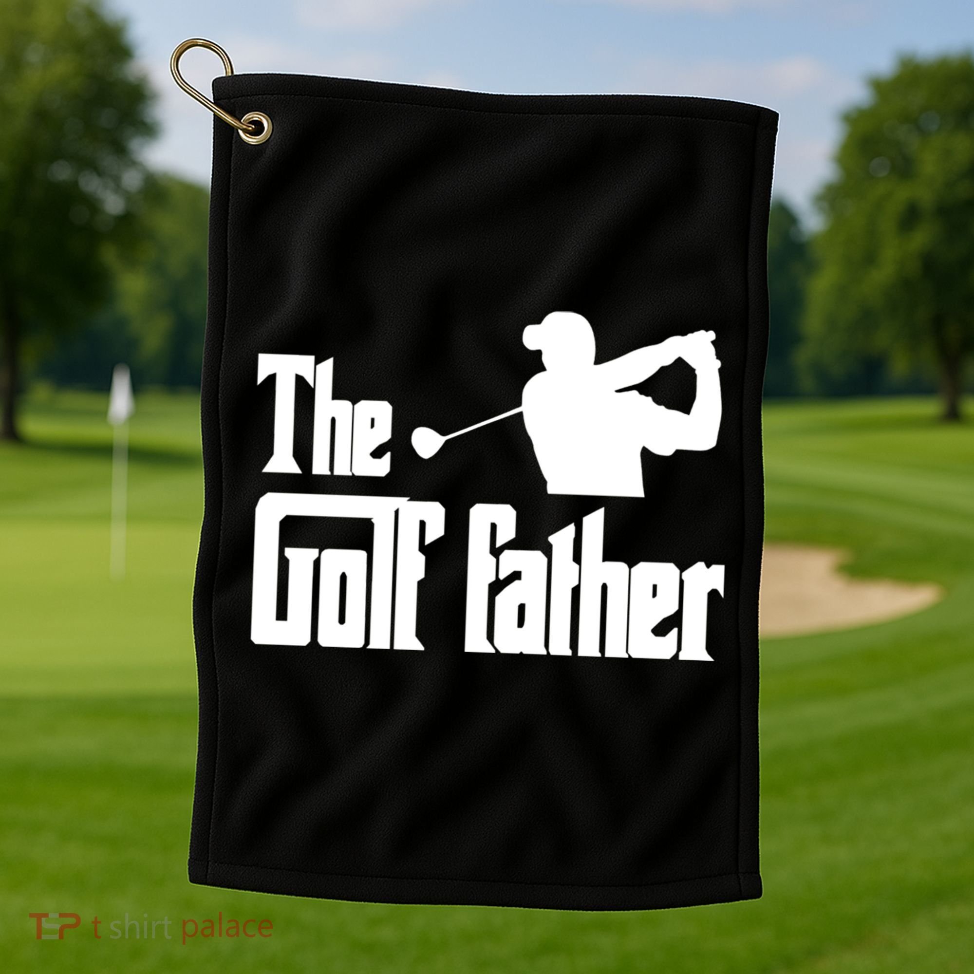 The Golf Father Funny Parody Best Golf Dad Fathers Day Love Funny Gift Golf Towel