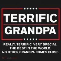 Terrific Grandpa Funny Donald Trump Campaign Style Ornament thumb 1