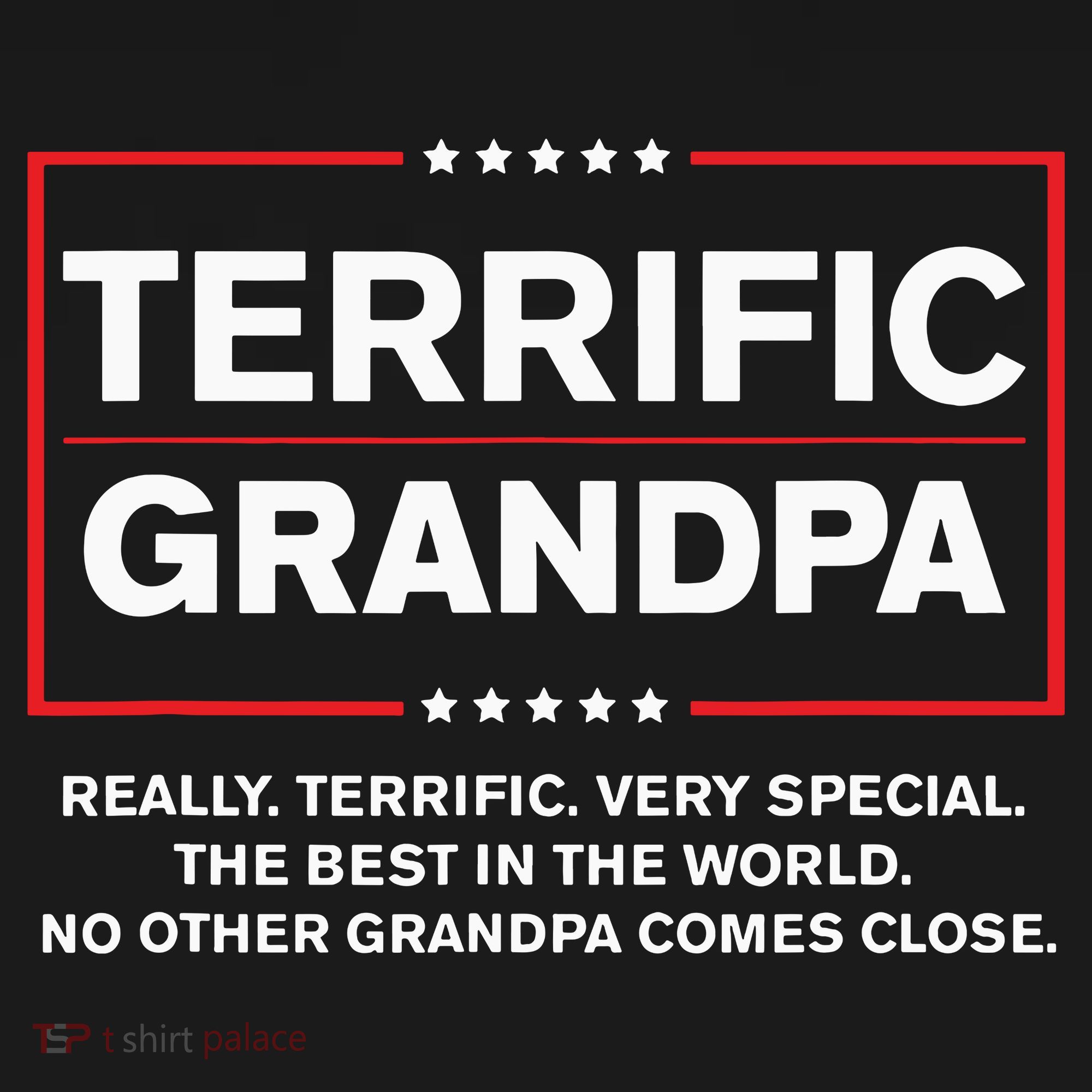 Terrific Grandpa Funny Donald Trump Campaign Style Ornament