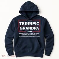 Terrific Grandpa Funny Donald Trump Campaign Style Hoodie thumb 0