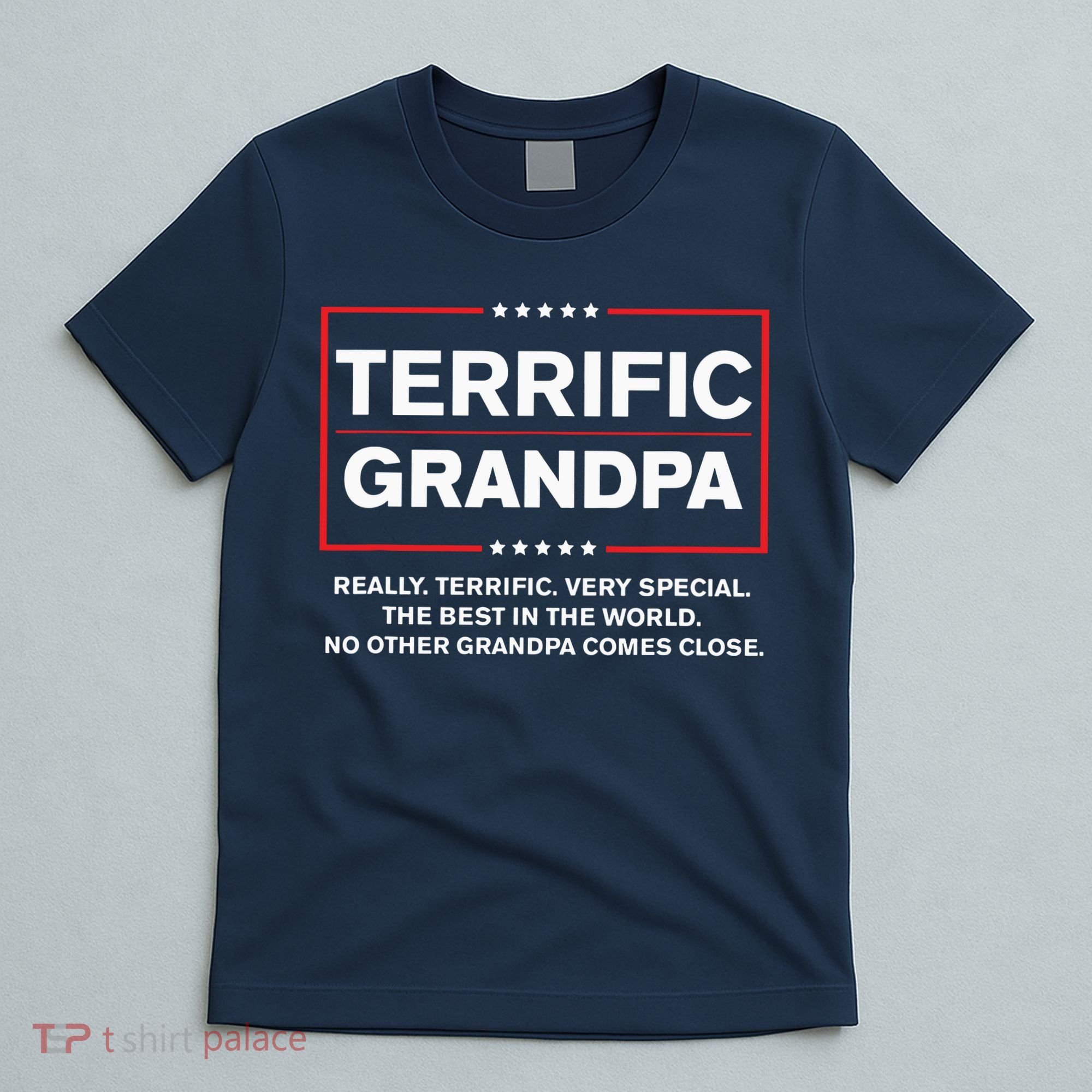 Terrific Grandpa Funny Donald Trump Campaign Style T-Shirt