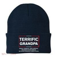 Terrific Grandpa Funny Donald Trump Campaign Style Beanie thumb 0