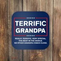 Terrific Grandpa Funny Donald Trump Campaign Style Coaster thumb 0