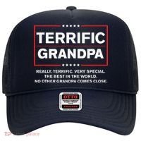 Terrific Grandpa Funny Donald Trump Campaign Style Hat thumb 0