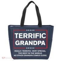 Terrific Grandpa Funny Donald Trump Campaign Style Tote Bag thumb 0