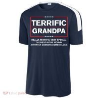 Terrific Grandpa Funny Donald Trump Campaign Style Sport-Tek Competitor United Soccer Jersey thumb 2