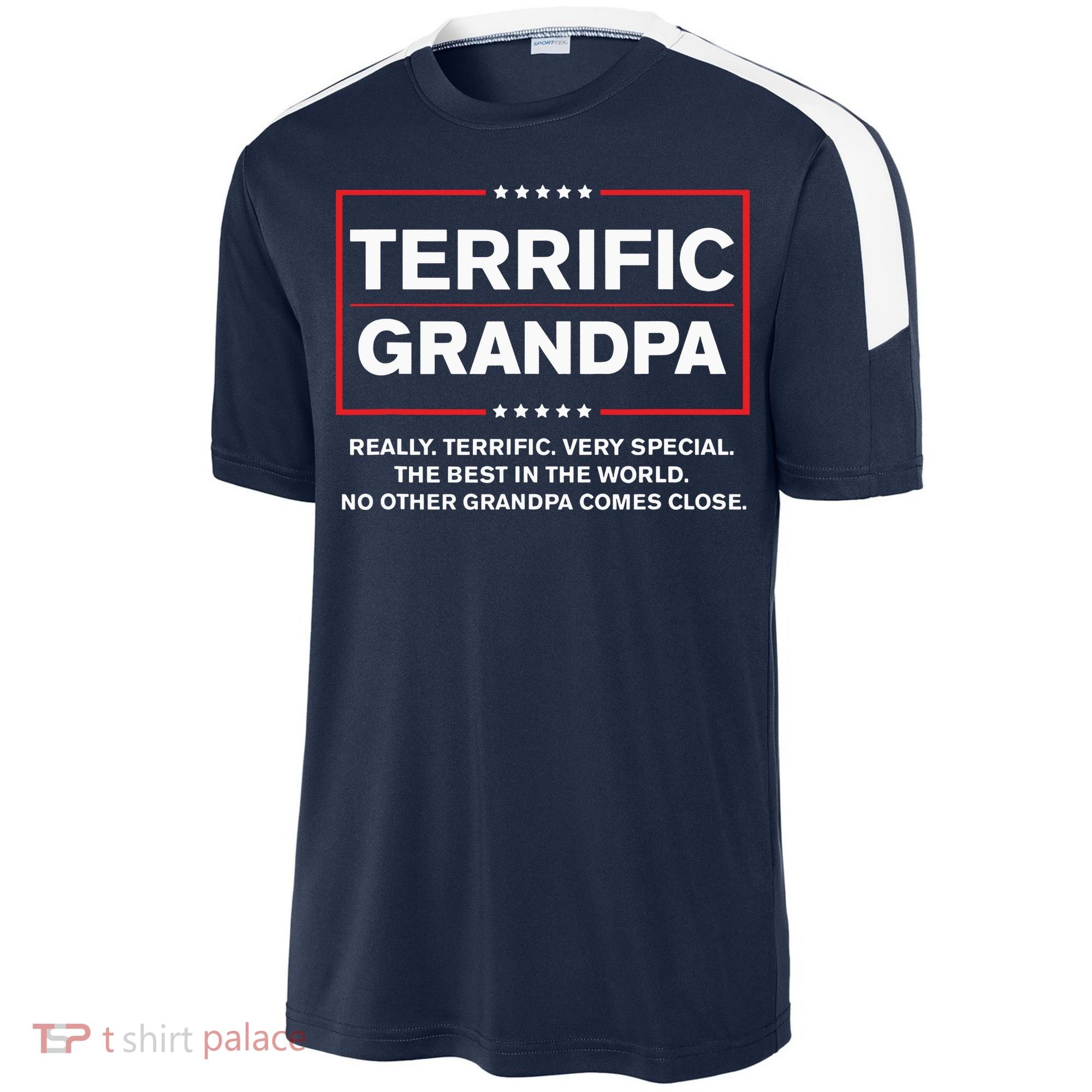 Terrific Grandpa Funny Donald Trump Campaign Style Sport-Tek Competitor United Soccer Jersey