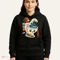 The Great Flush Wave Funny Toilet Spoof Hoodie thumb 5