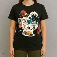 The Great Flush Wave Funny Toilet Spoof T-Shirt thumb 4