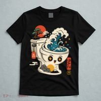 The Great Flush Wave Funny Toilet Spoof T-Shirt thumb 5