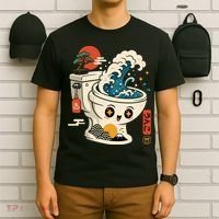 The Great Flush Wave Funny Toilet Spoof T-Shirt thumb 6