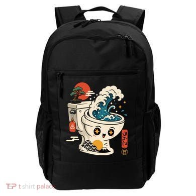 The Great Flush Wave Funny Toilet Spoof Backpack