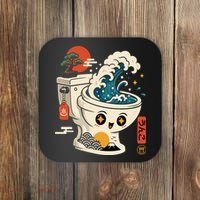The Great Flush Wave Funny Toilet Spoof Coaster thumb 0