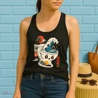 The Great Flush Wave Funny Toilet Spoof Women's Tank Top thumb 2