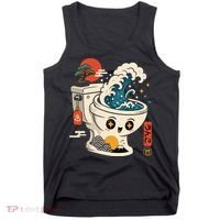 The Great Flush Wave Funny Toilet Spoof Tank Top thumb 0