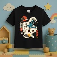 The Great Flush Wave Funny Toilet Spoof Toddler T-Shirt thumb 3