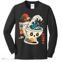 The Great Flush Wave Funny Toilet Spoof Kids Long Sleeve Shirt thumb 0
