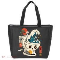 The Great Flush Wave Funny Toilet Spoof Tote Bag thumb 0