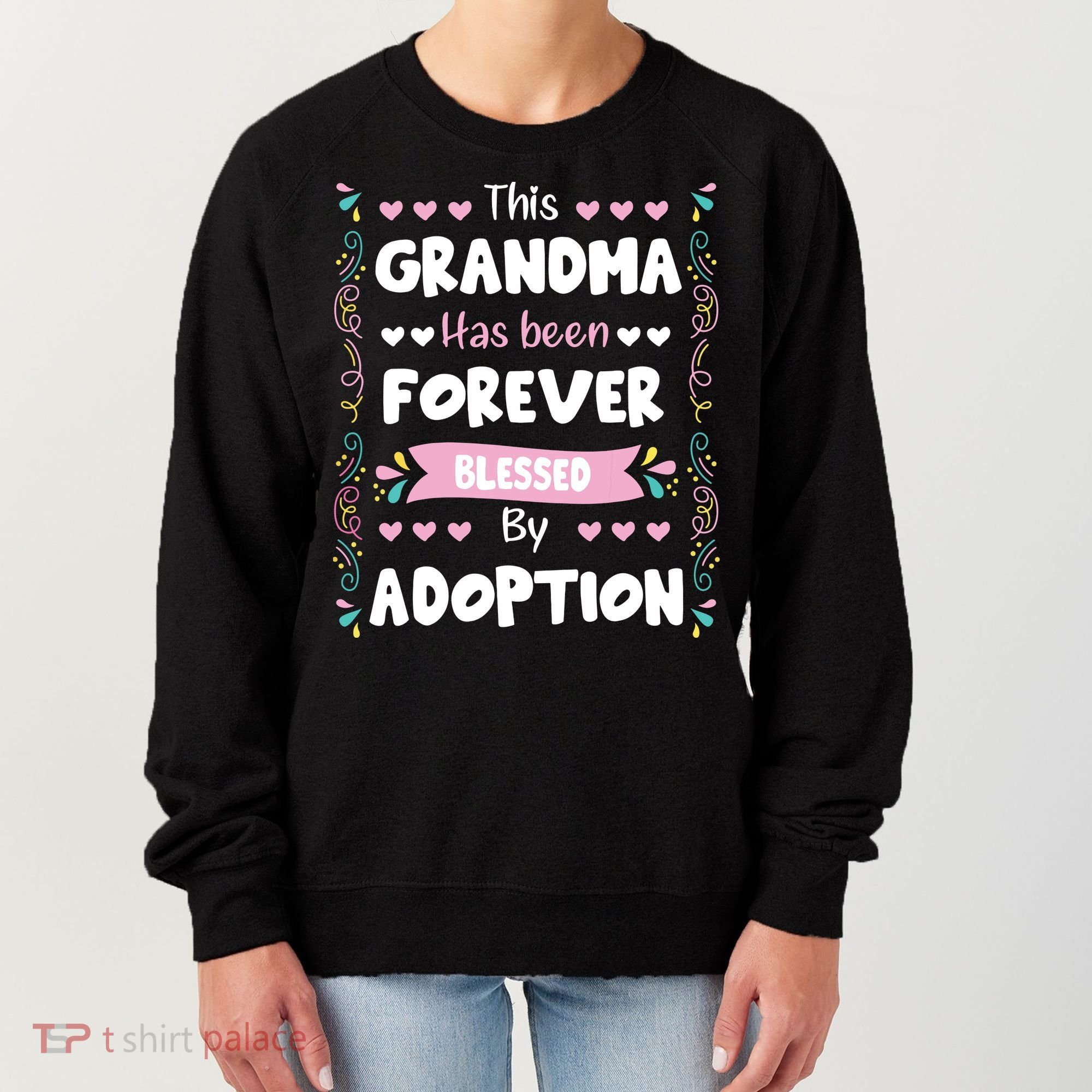This Grandma Forever Blessed By Adoption Adopted Children Women's Sweatshirt
