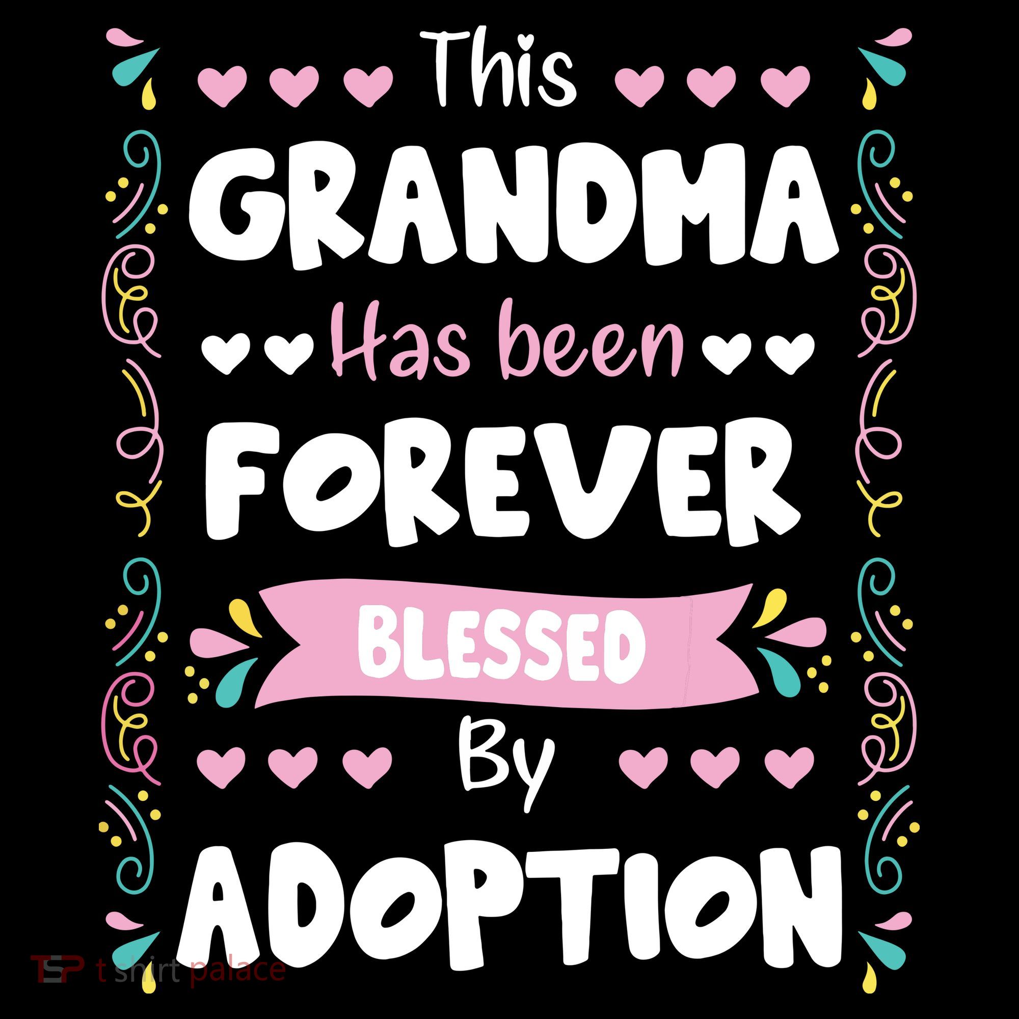 This Grandma Forever Blessed By Adoption Adopted Children Women's Hoodie