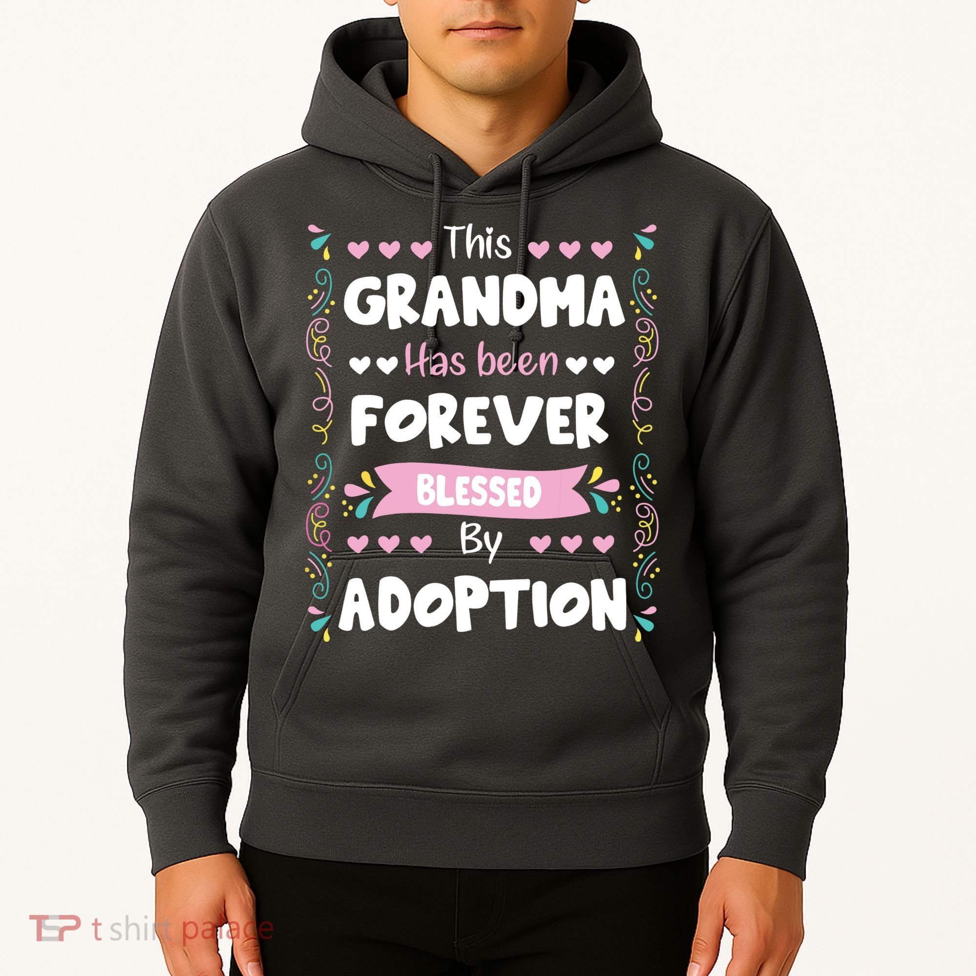This Grandma Forever Blessed By Adoption Adopted Children Hoodie