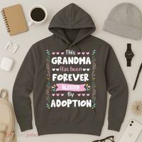 This Grandma Forever Blessed By Adoption Adopted Children Hoodie thumb 3