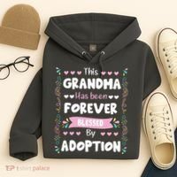 This Grandma Forever Blessed By Adoption Adopted Children Hoodie thumb 4