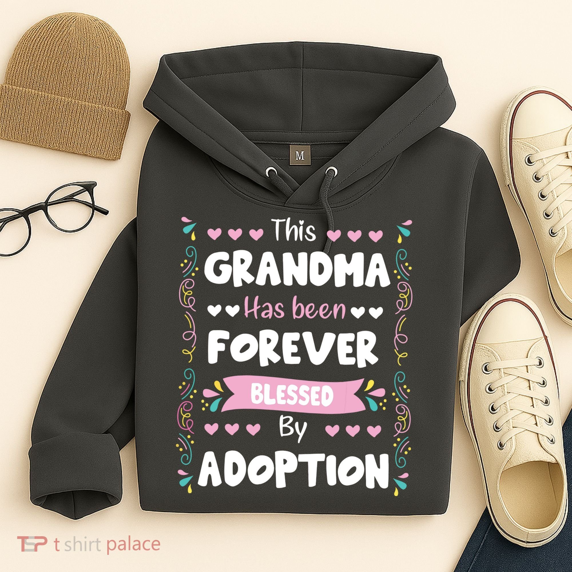 This Grandma Forever Blessed By Adoption Adopted Children Hoodie