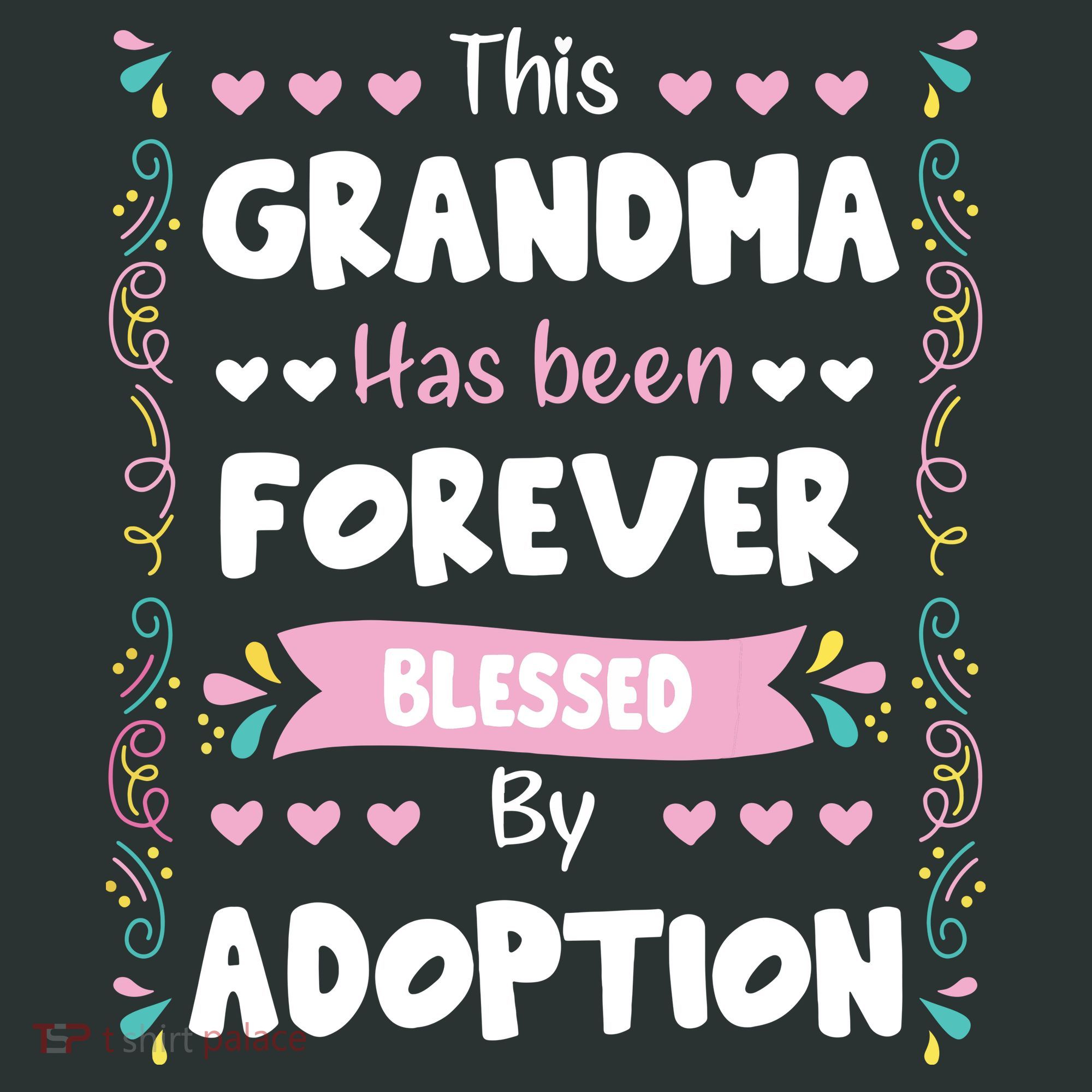 This Grandma Forever Blessed By Adoption Adopted Children Mousepad