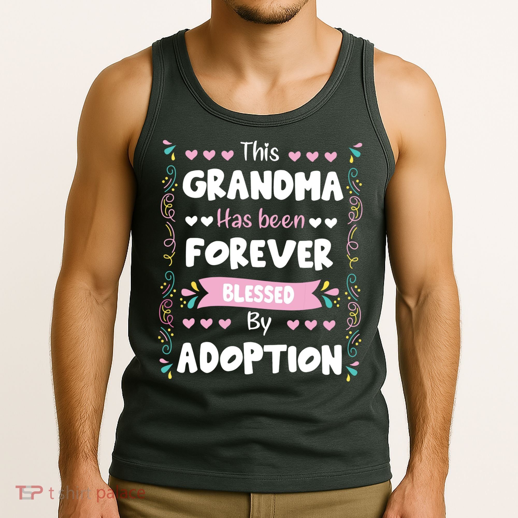 This Grandma Forever Blessed By Adoption Adopted Children Tank Top