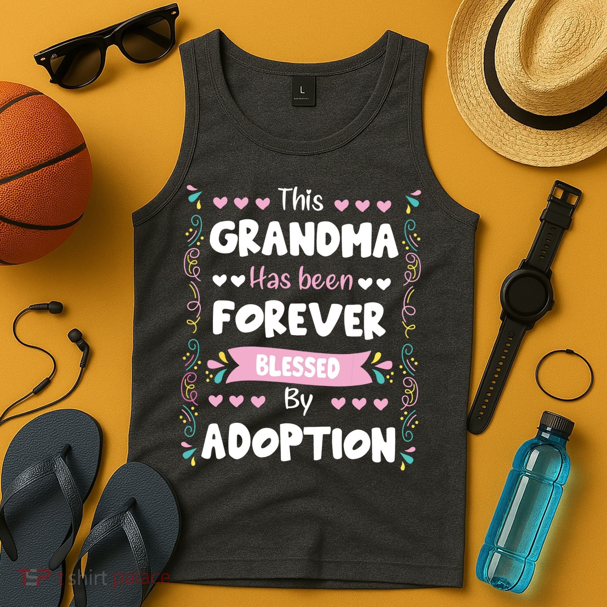 This Grandma Forever Blessed By Adoption Adopted Children Tank Top