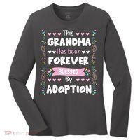 This Grandma Forever Blessed By Adoption Adopted Children Women's Long Sleeve Shirt thumb 0