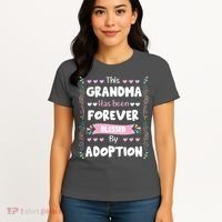 This Grandma Forever Blessed By Adoption Adopted Children Women's T-Shirt thumb 4