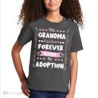 This Grandma Forever Blessed By Adoption Adopted Children Kids T-Shirt thumb 2