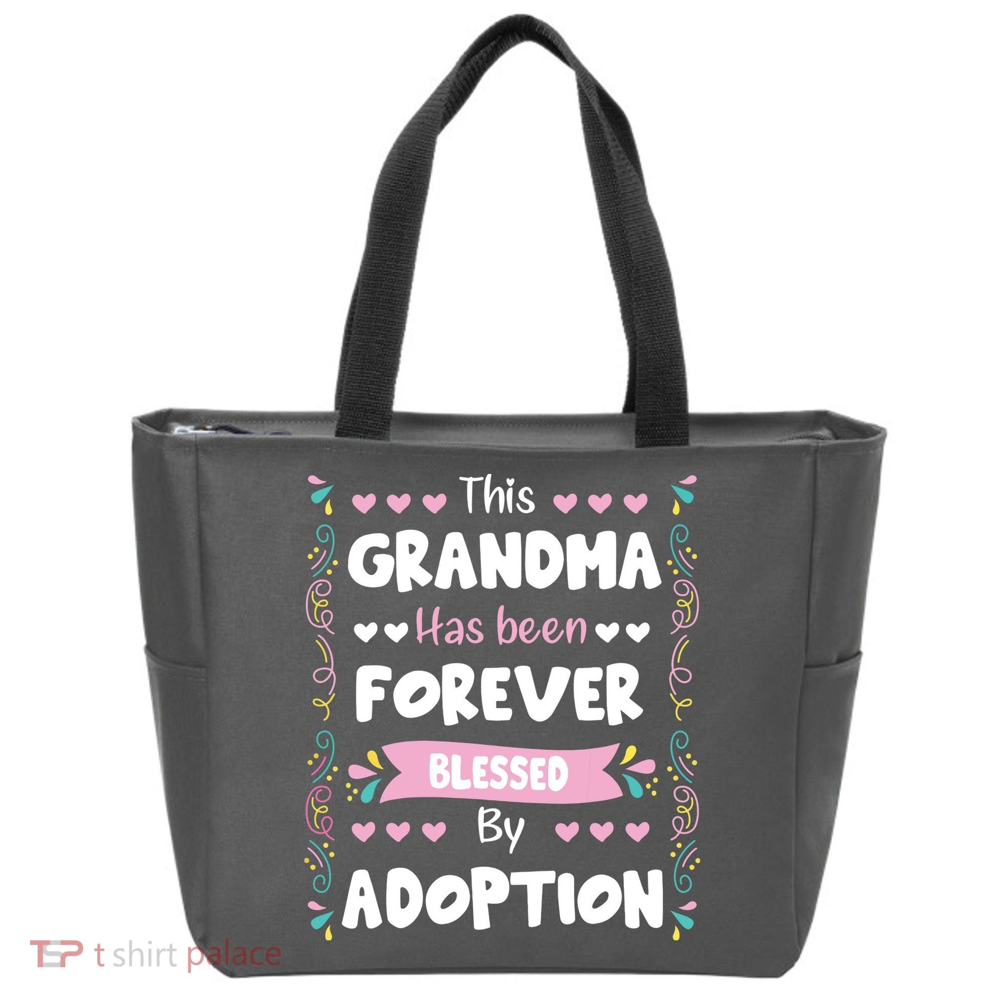 This Grandma Forever Blessed By Adoption Adopted Children Tote Bag
