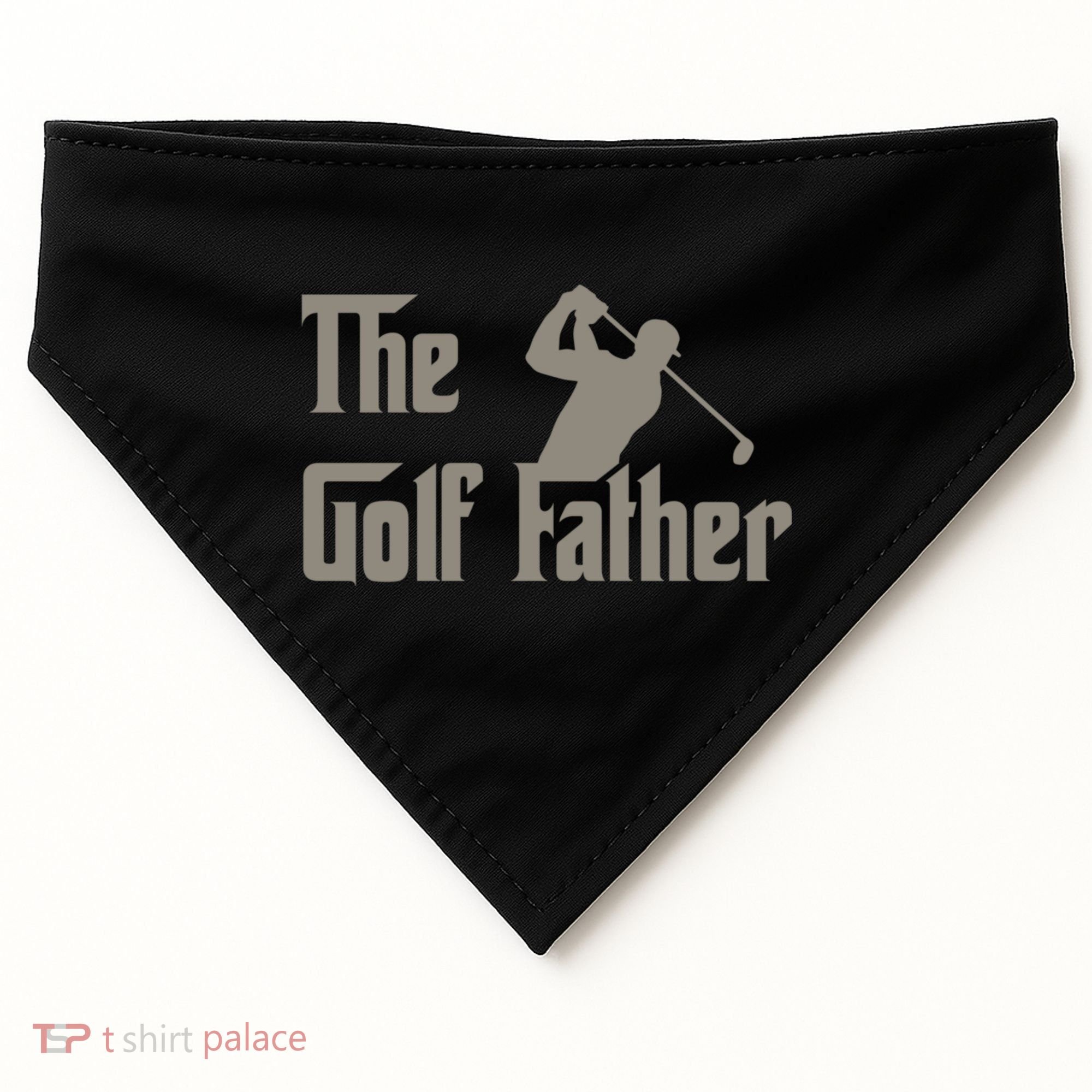 The Golf Father Funny Golfing For Golfer Fathers USA-Made Doggie Bandana