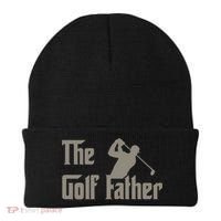 The Golf Father Funny Golfing For Golfer Fathers Beanie thumb 0