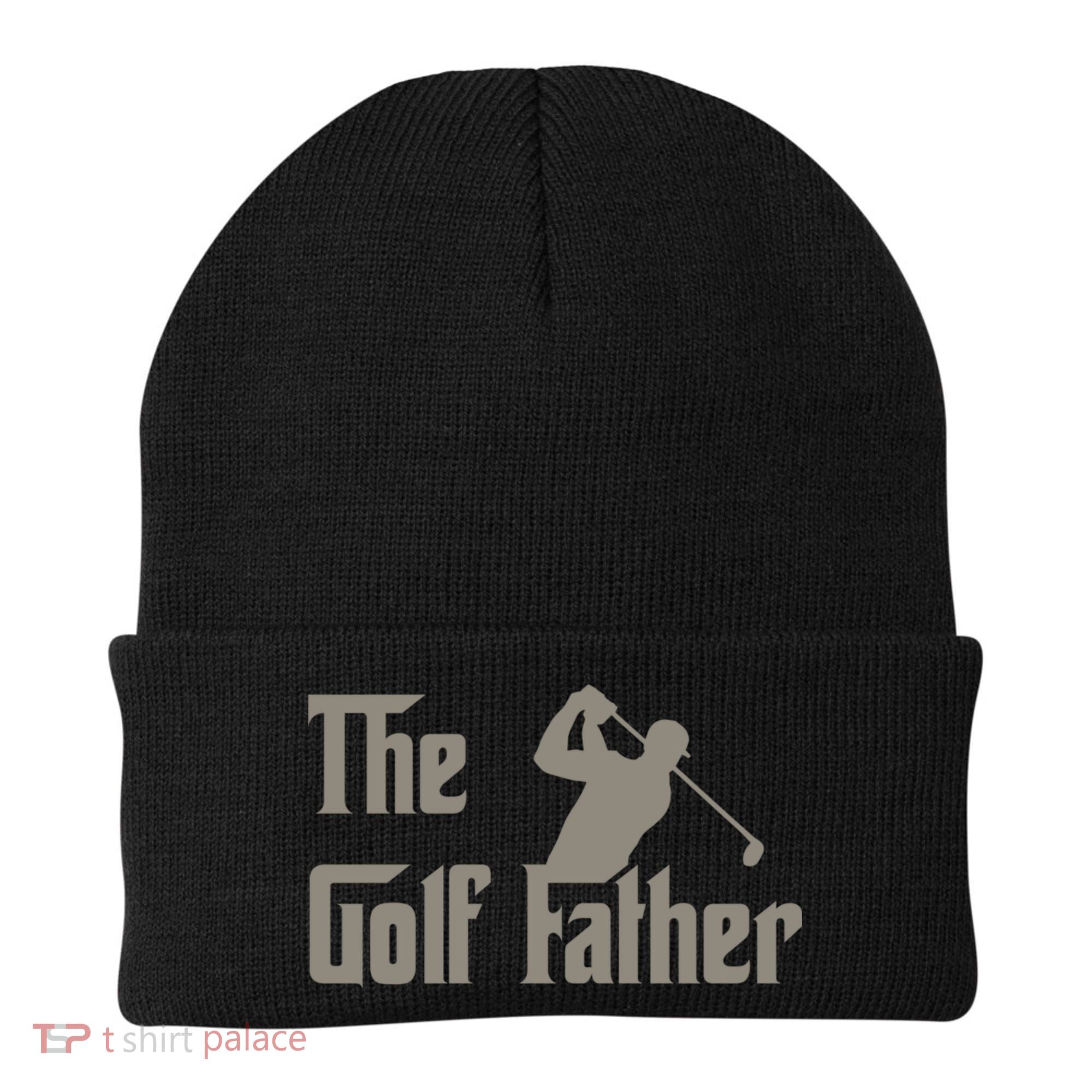 The Golf Father Funny Golfing For Golfer Fathers Beanie